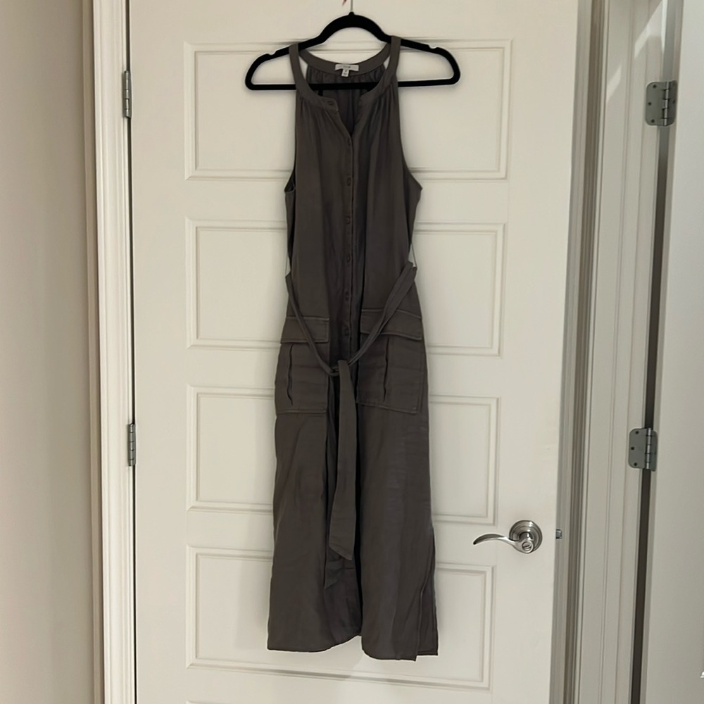 Joie Linen Sleevless Midi Dress